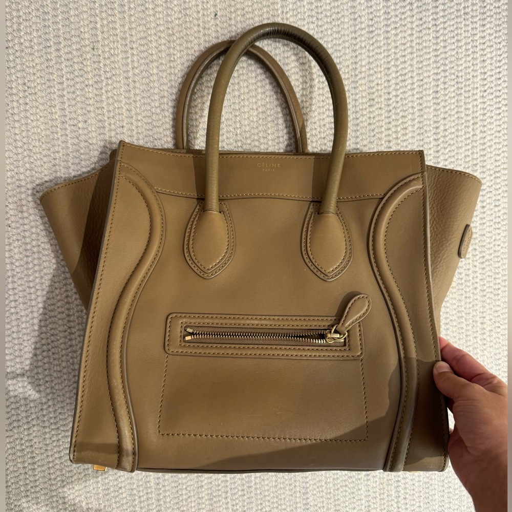 Authentic Celine Beige Luggage Tote